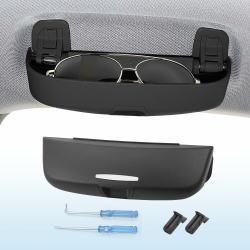 Coleya Auto Brillenetui Kompatibel mit Audi A3 A4 A5 A6 Q3 Q5 Q7, Sonnenbrillenhalter, Brillen Aufbewahrungsbox für A3 8V 8Y A4 B8 B9 A5 8T F5 A6 C7 C8 Q3 8U F3 Q5 8R FY Q7 (Schwarz) Schwarz Für Audi A3 A4 A5 A6 Q3 Q5 Q7 Angebot bei HelloDeals
