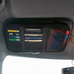 EXCELLENT ELITE SPANKER Taktische Sonnenblende Organizer,Auto-Multifunktions Nylon Aufbewahrungsbeutel Auto Sonnenblende Organizer mit Multi-Pocket（BLK） Schwarz Angebot bei HelloDeals