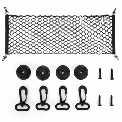 mobumeia Kofferraumnetz Gepäcknetz Auto, Kofferraum Netz 110 x 40 cm, Mit 4 Karabinern Und 4 ABS Kunststoffschnallen - Super Elastisch Für Die Meisten Autos Angebot bei HelloDeals