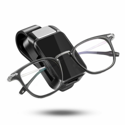SUNNIFLY Brillenhalter für Auto Sonnenblende, Snap-on Sonnenbrillenhalter Auto, Passend für die Meisten Sonnenbrillen, Kurzsichtige Brille (schwarz) Angebot bei HelloDeals