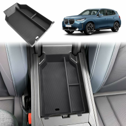 GAFAT Kompatibel mit Neu BMW X3 G45 2025 2026 Mittelkonsole Aufbewahrungsbox, X3 2025 Plug-in Hybrid xDrive Armlehne Organizer Ablagen, mit Rutschfeste Matten Abwaschbar, X3 G45 Zubehör (X3 G45) Schwarz Angebot bei HelloDeals