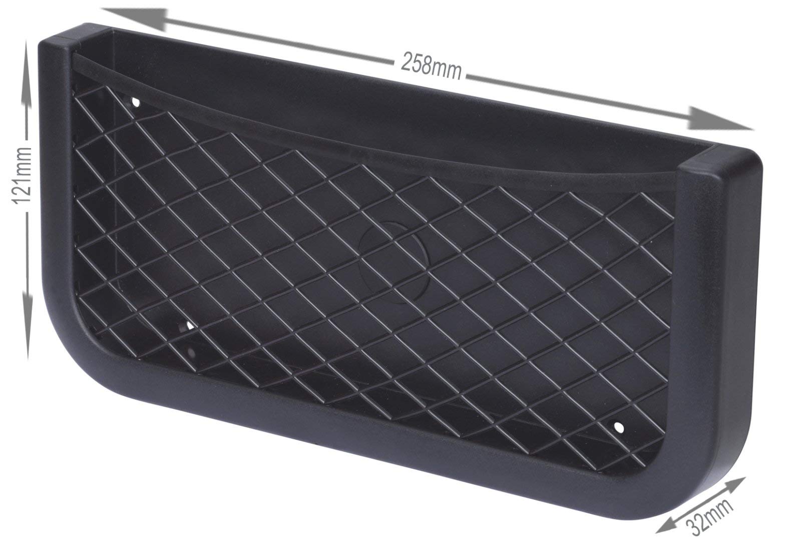 Sunstop Ablagenetz ,fach zum kleben oder schrauben für Fahrzeuge, Boot, Camper, Wohnwagen, Schrank sowie Innenräume, Universell Einsetzbar (L = 258x121x32mm) Angebot bei HelloDeals