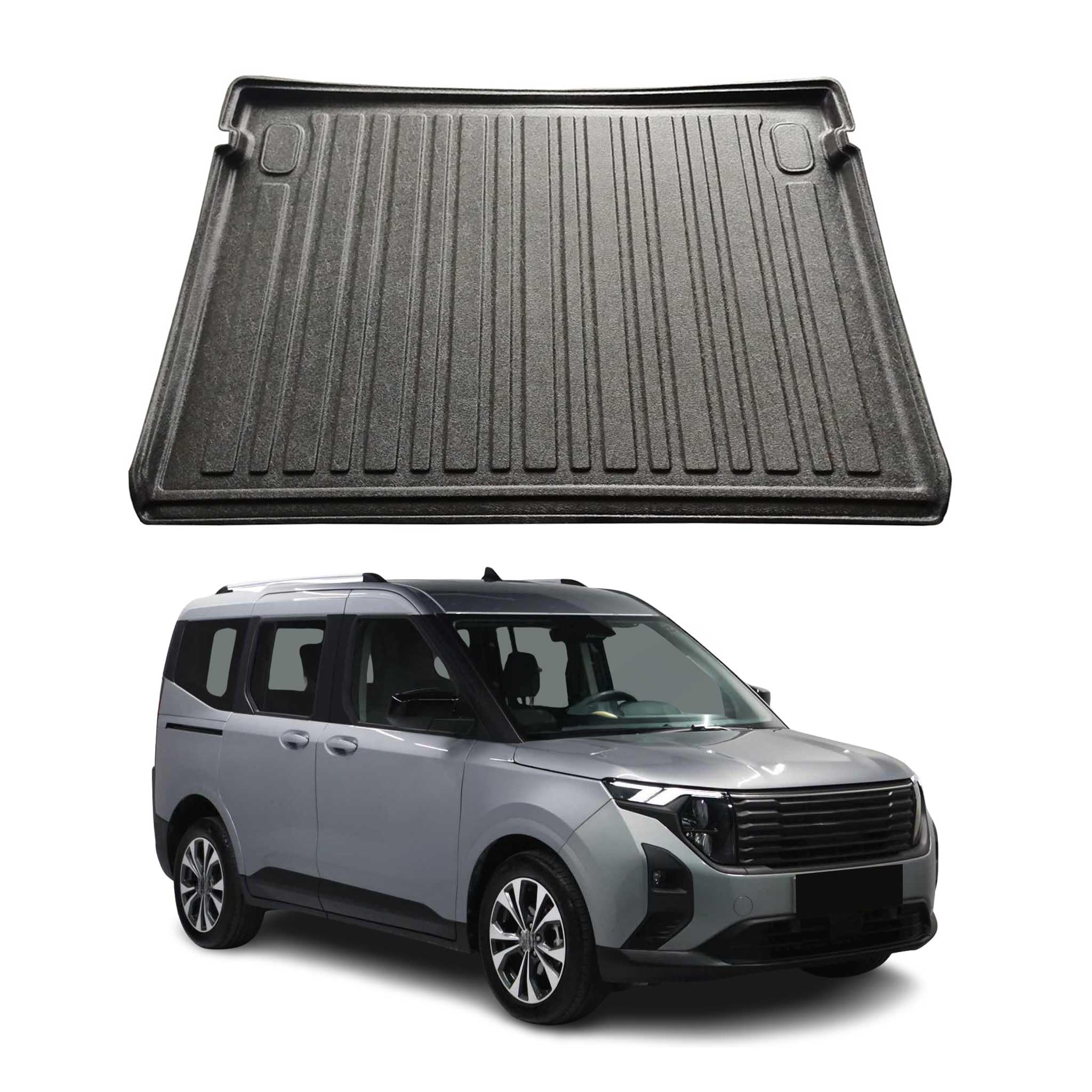 Kofferraumwanne Laderaumwanne für Ford Tourneo Courier 2023-25 Gummi TPE Schwarz Angebot bei HelloDeals