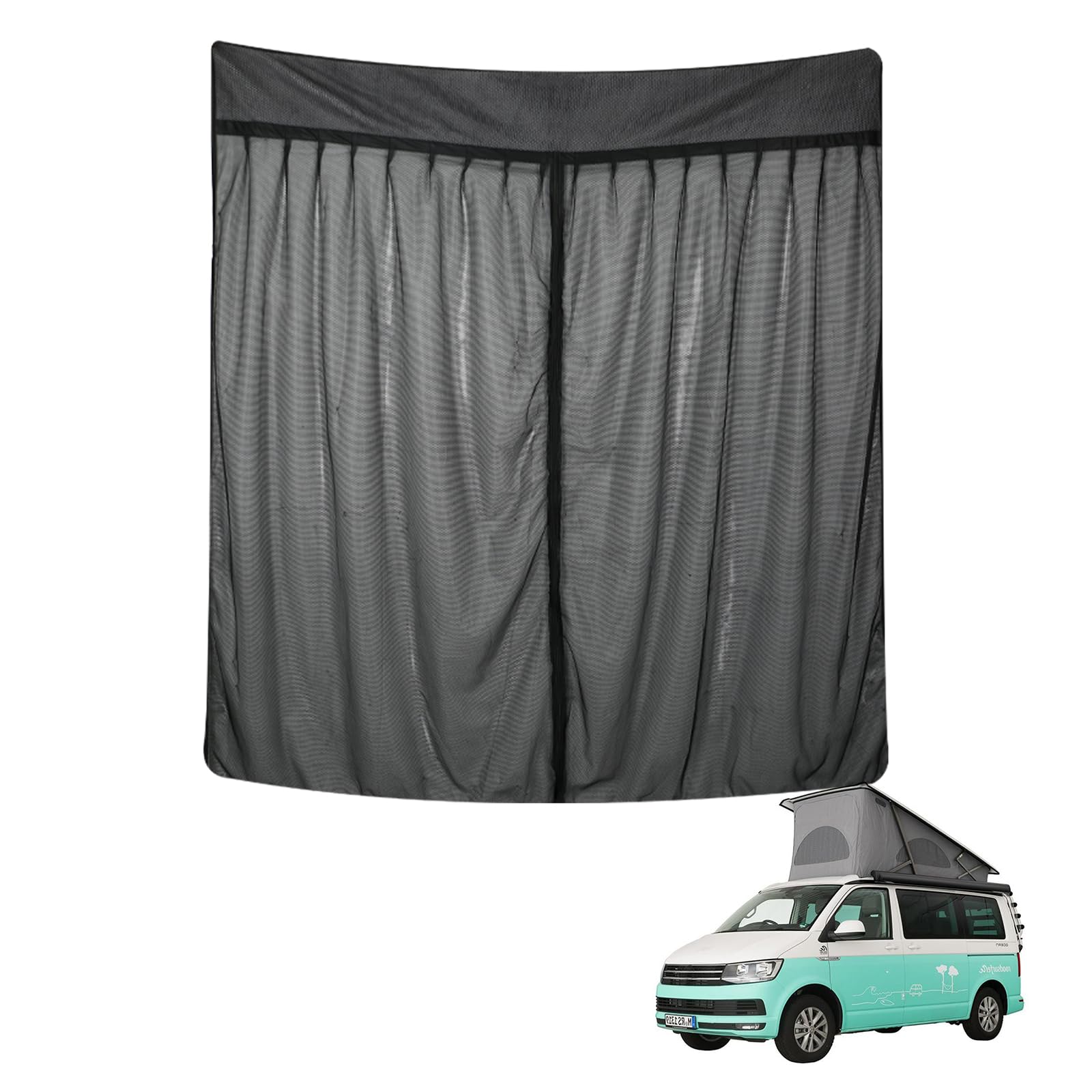 Opaltool Auto Insektennetz für VW T6/T6.1/ T6 California, Magnetische Heckklappe Hintertür Insektenschutznetze mit 4-seitigen Magneten für Camping Privatsphäre-Schutz Einzelne Schicht Hintere Tür-VW T6-155*170cm Angebot bei HelloDeals