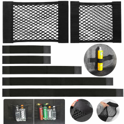 dsDAEDK 7 Stück Kofferraum Netztasche Auto mit Klettverschluss, Schwarz, Universal für Auto/SUV Angebot bei HelloDeals