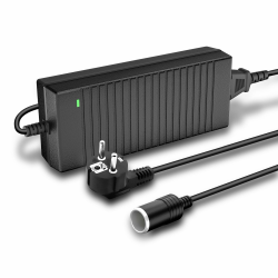Seyaom Spannungswandler 230V auf 12V mit Zigarettenanzünder Steckdose, Netzteil 230V auf 12V 15A 180W, Adapter KFZ Netzadapter für Kühlbox Kompressor Reifenfüller Angebot bei HelloDeals