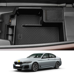 CDEFG Mittelkonsole Organizer Kompatibel mit BMW 5er G30 G31 G38 Facelift 2020+ Armlehnen Aufbewahrungsbox Armlehne Handschuhfach Aufbewahrung Auto Center Console Tray Innenraum Zubehör (Schwarz) 5er G30 G31 G38 Schwarz Angebot bei HelloDeals