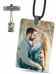 Personalisierter Autoanhänger mit Foto – Anpassbarer Rückspiegel-Anhänger für Partner oder Partnerin – Auto-Deko & Duft-Accessoire – Romantisches Geschenk für Autofahrer Angebot bei HelloDeals