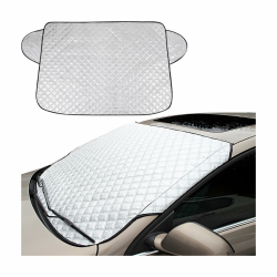 JNNJ Auto Windschutzscheiben Abdeckung, Wasserdicht Faltbar Autoscheibenabdeckung Frostschutz Abdeckung, Mehrzweck Eisschutzfolie,Winterabdeckung Für Schnee(100x145cm) Angebot bei HelloDeals