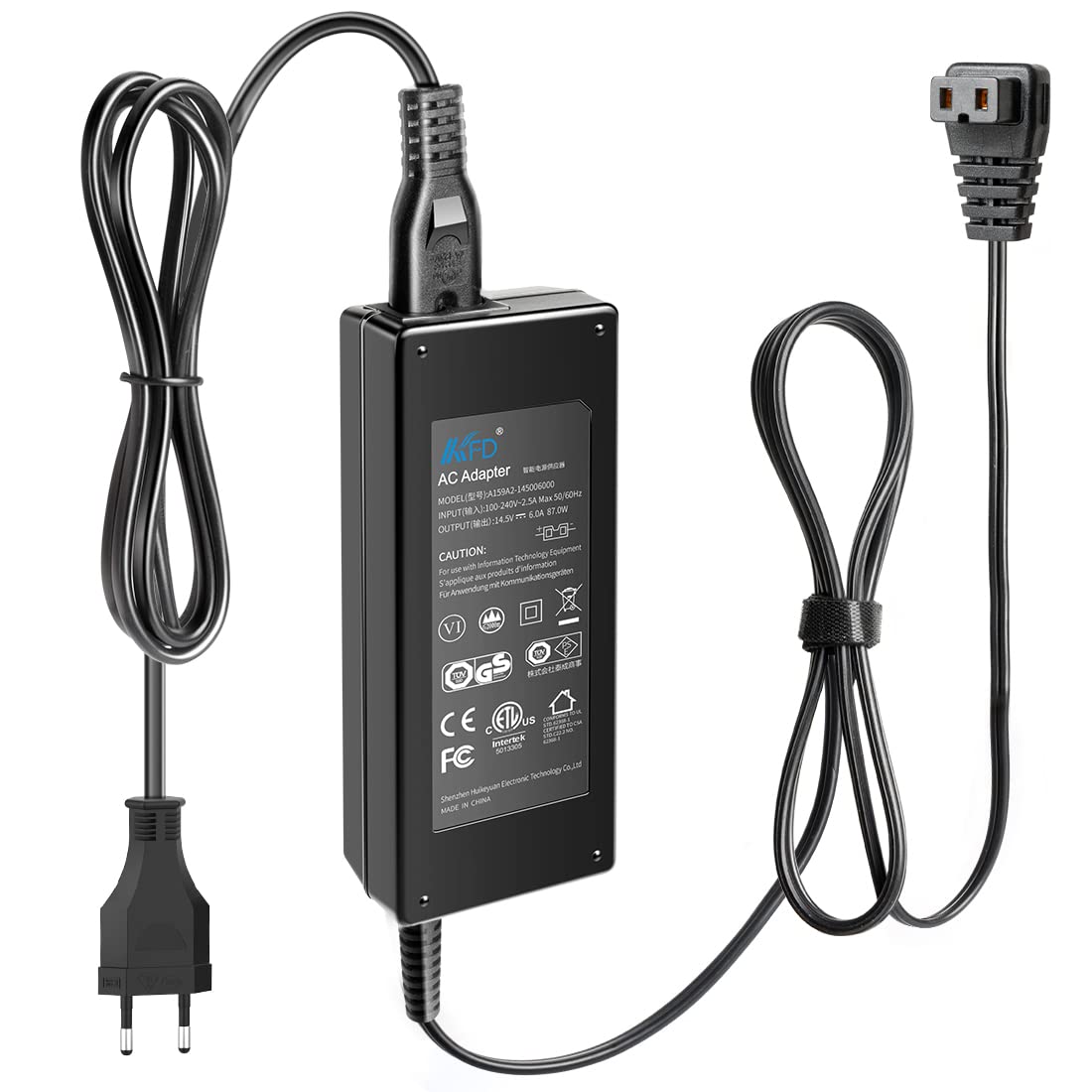 KFD Gefrierbox Mini Netzteil Ladegerät für Alpicool Bodega Euhomy ARB ICECO Setpower JoyTutus tragbarer Mini-Kühlschrank Gefrierbox 14.5V 6A 87W 100V-240V AC DC Adapter Ladekabel Netzadapter Ladegerät Angebot bei HelloDeals
