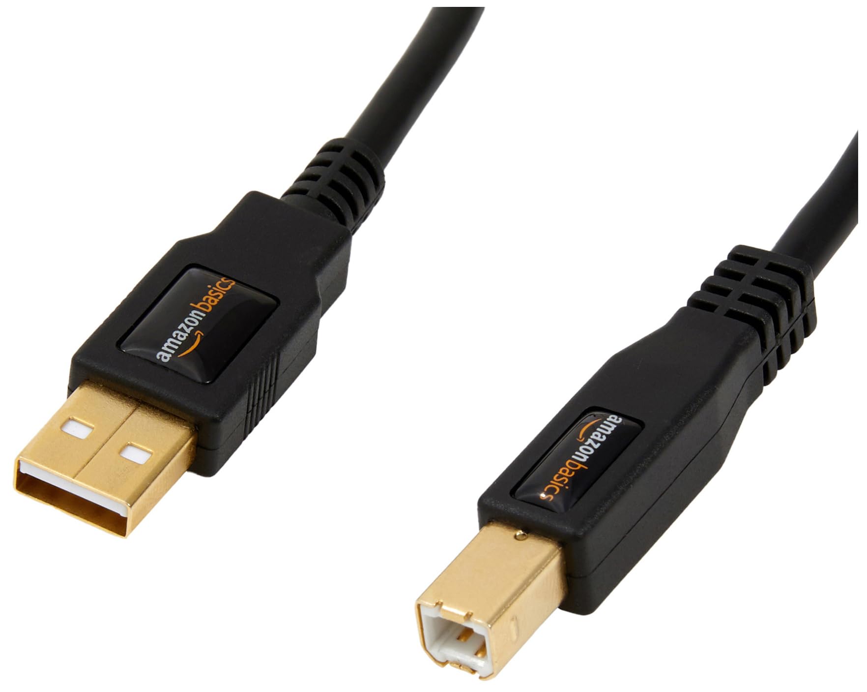 Amazon Basics USB-2.0-Kabel kompatible mit Drucker, Typ A auf Typ B, mit vergoldeten Anschlüssen, 3 m, Schwarz 3 m Single Angebot bei HelloDeals