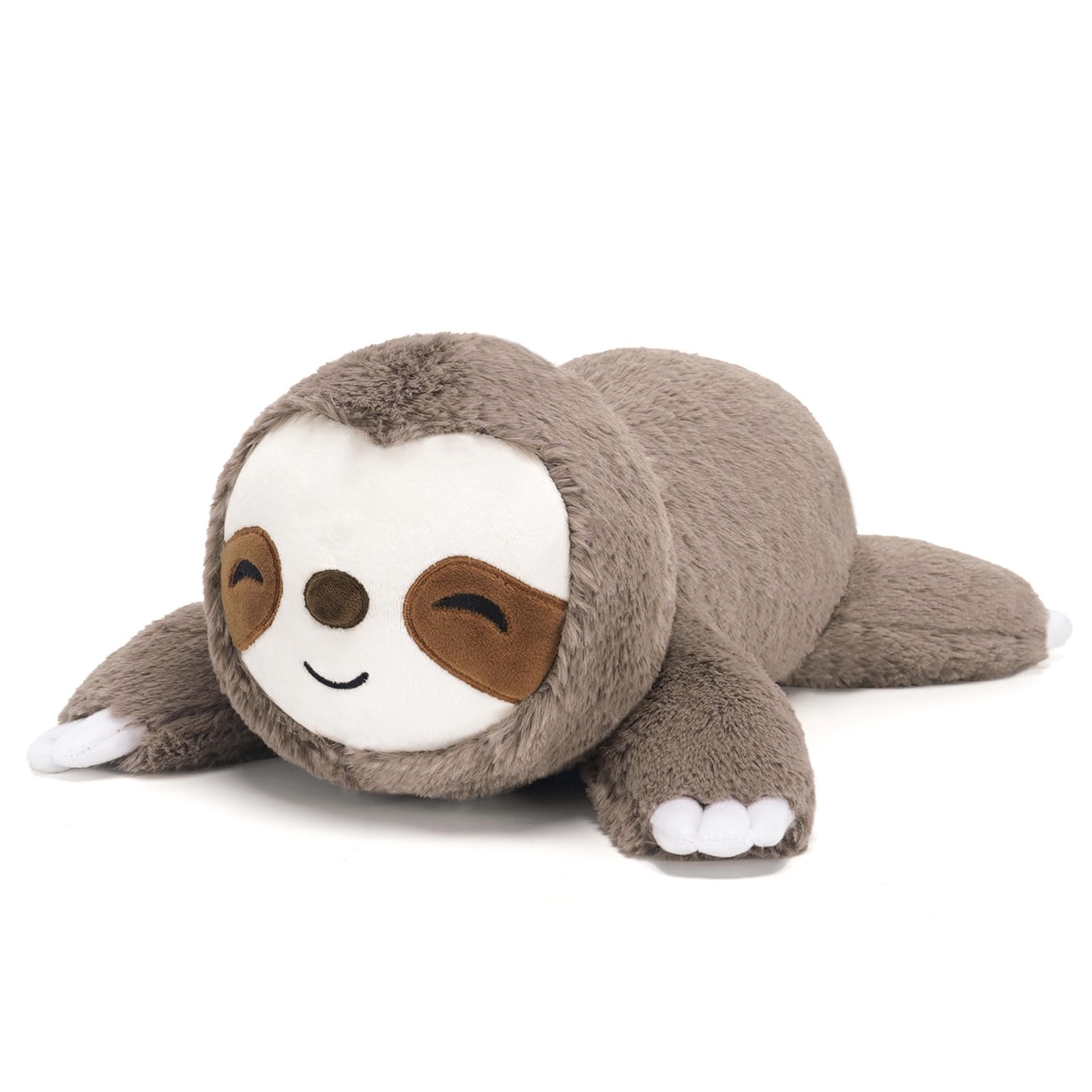 SQEQE Faultier Kuscheltier mit Gewicht, Weiches Gewichtetes Faultier Plüschtier Kuscheltierkissen, Kawaii Plüschtiere für Kinder und Erwachsene 35CM Sloth 35CM Angebot bei HelloDeals