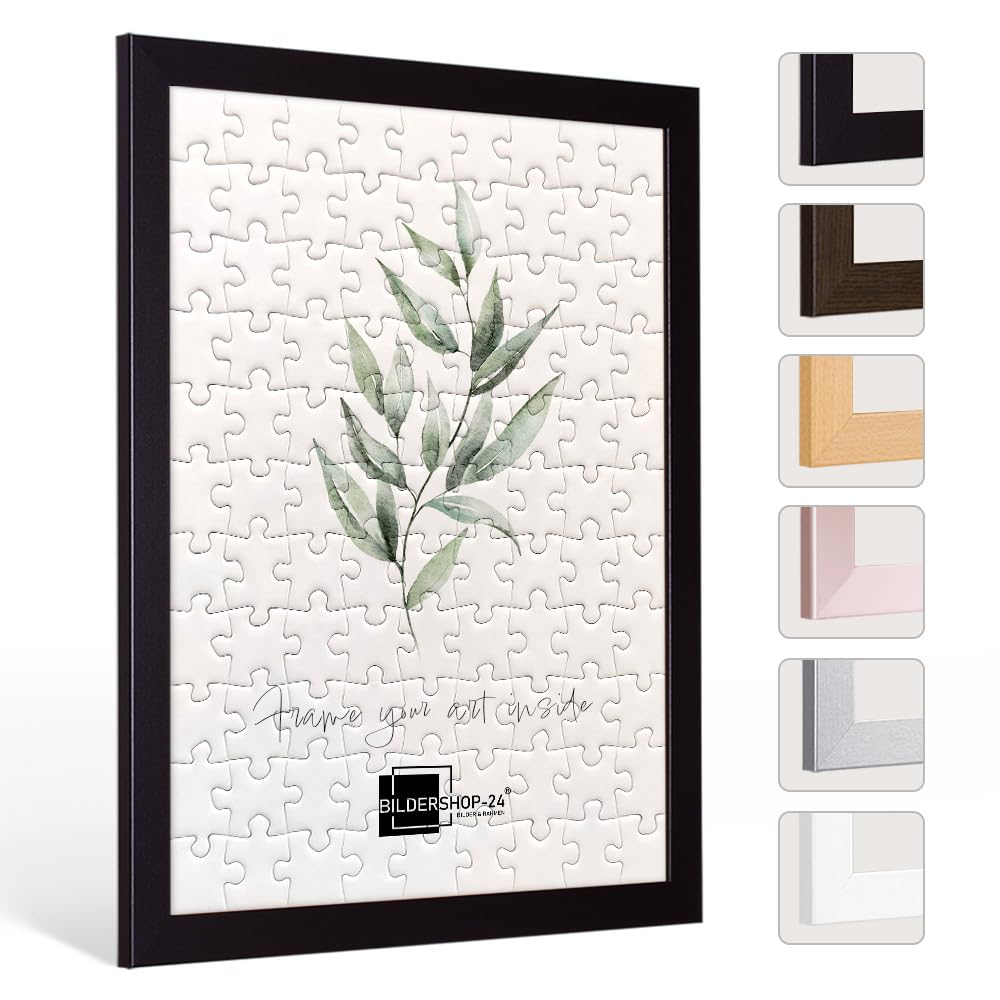 Bildershop-24 Puzzlerahmen London für Puzzle ca. 300-500 Teile 36x49cm 49x36cm Schwarz mit Acrylglas 36x49cm Schwarz Angebot bei HelloDeals