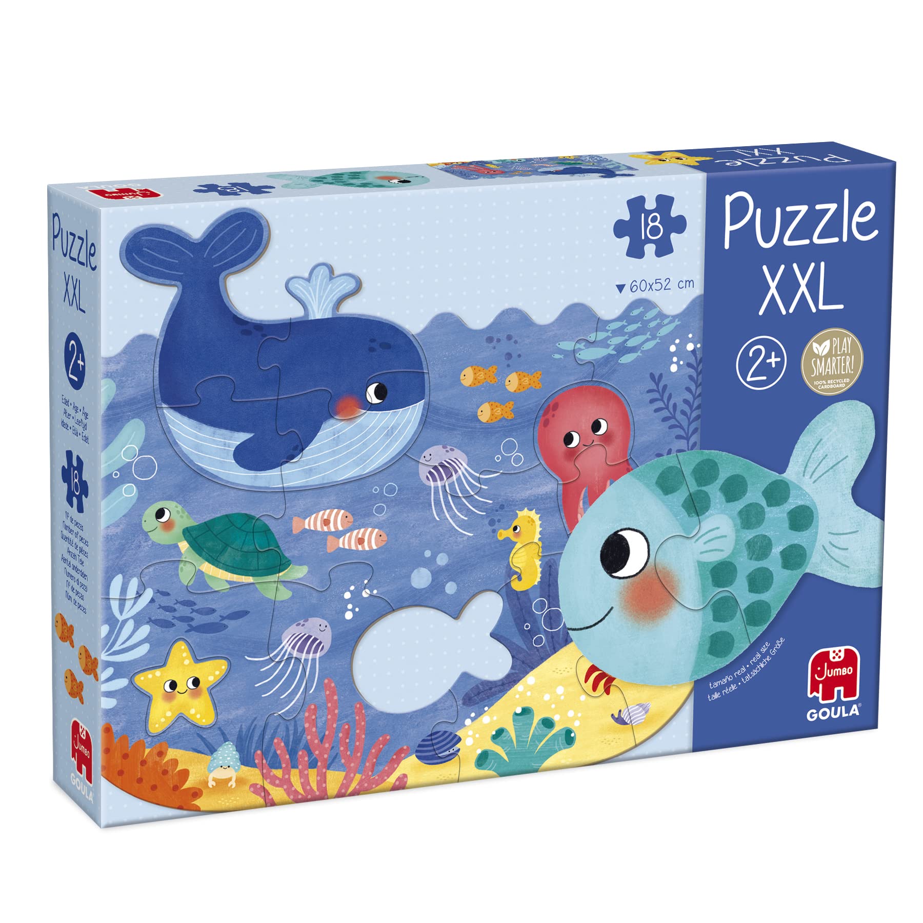 Goula - Ozean XXL Puzzle - XXL-Puzzle für Kinder - ab 2 Jahren Angebot bei HelloDeals