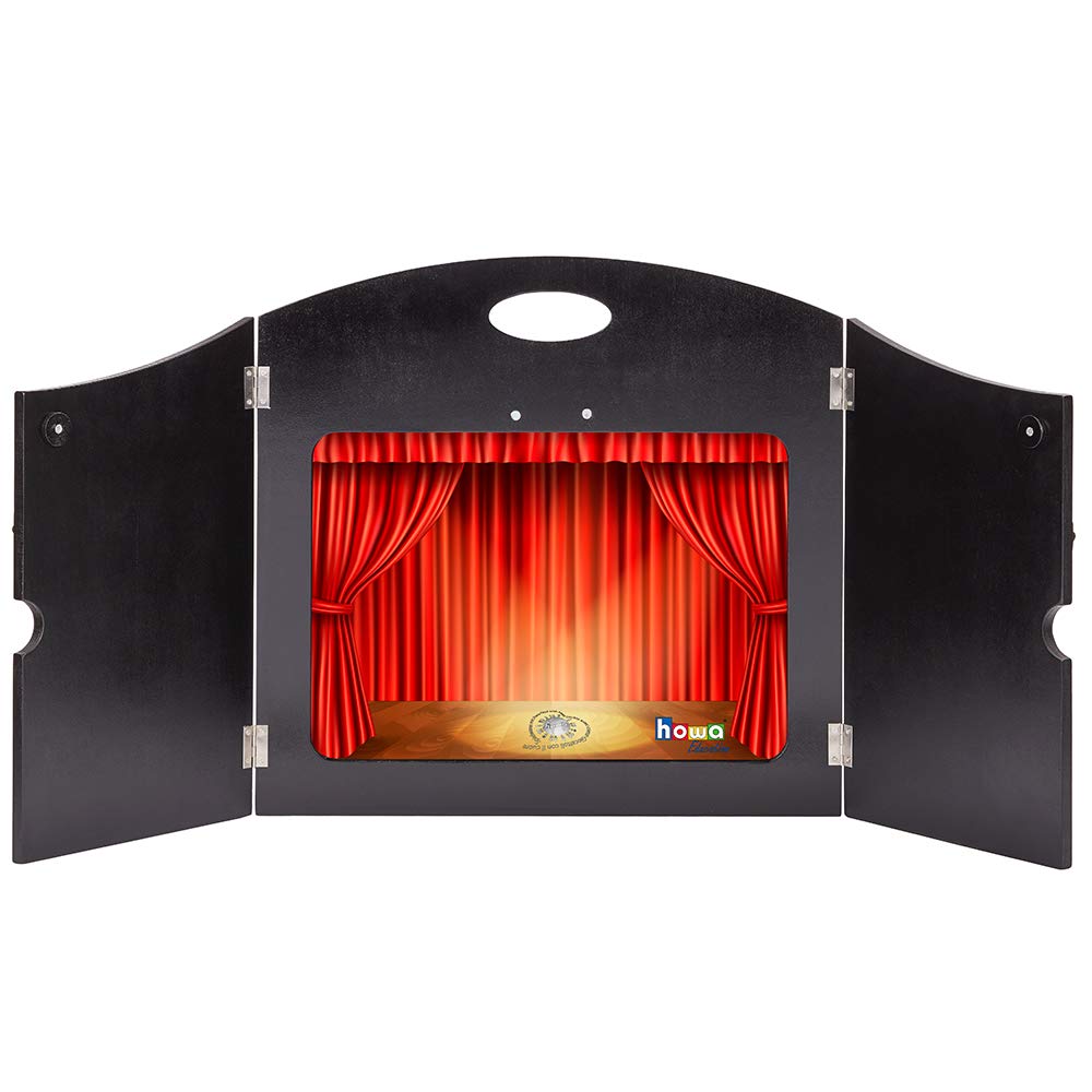howa 4 in 1 Kamishibai Erzähltheater Schattentheater Figurentheater Holz für DIN A3 Bildkarten, mit Adapter für DIN A4, seitlicher Einschub, offene Rückwand 7504 Angebot bei HelloDeals