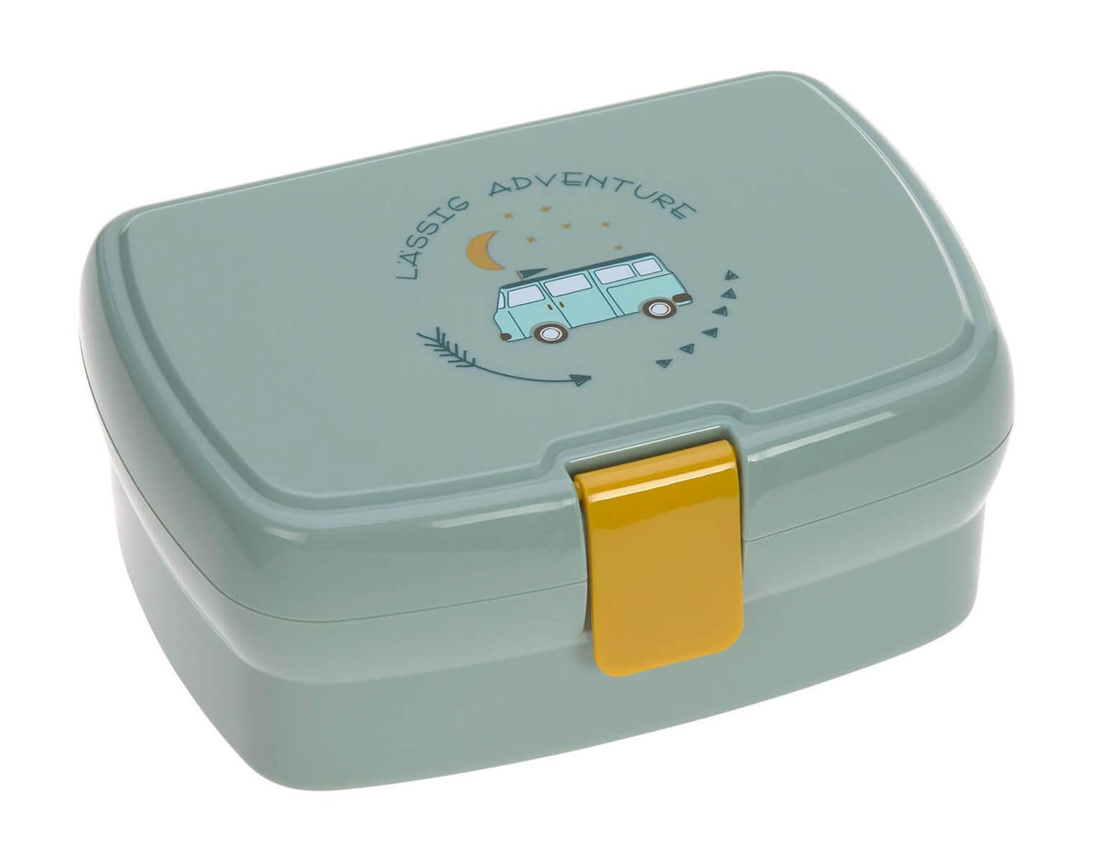 LÄSSIG Kinder Lunchbox Brotdose mit herausnehmbarer Unterteilung, BPA-frei/Adventure Bus, mint Angebot bei HelloDeals