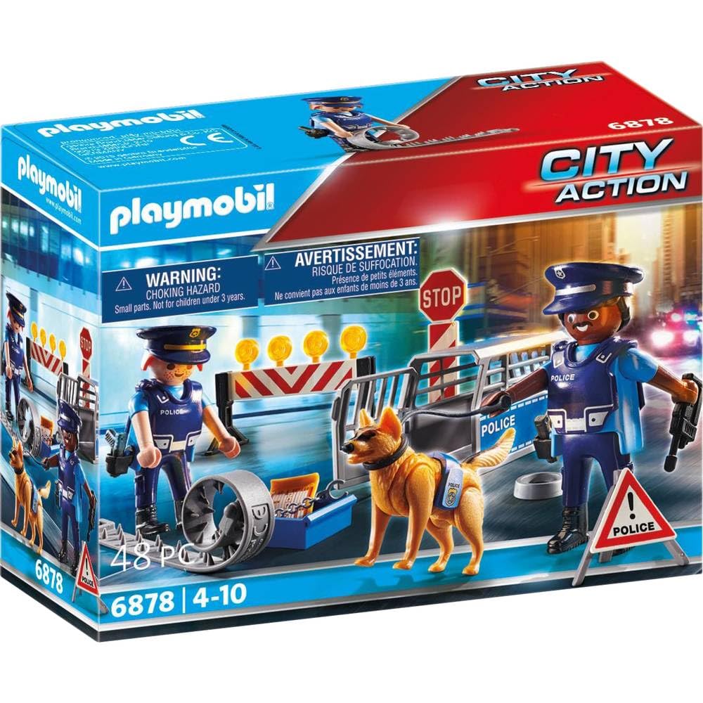 PLAYMOBIL Straßensperre mit Hund Angebot bei HelloDeals