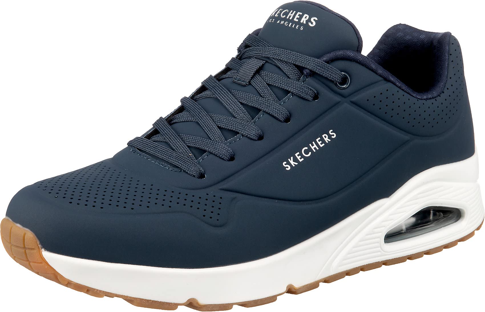Skechers Herren UNO Stand On Air Sneaker 46 EU Navy Durabuck Trim Angebot bei HelloDeals