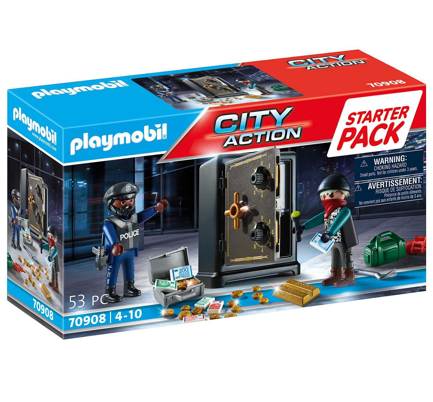 PLAYMOBIL City Action 70908 Starter Pack Tresorknacker, Spielzeug für Kinder ab 4 Jahren Angebot bei HelloDeals