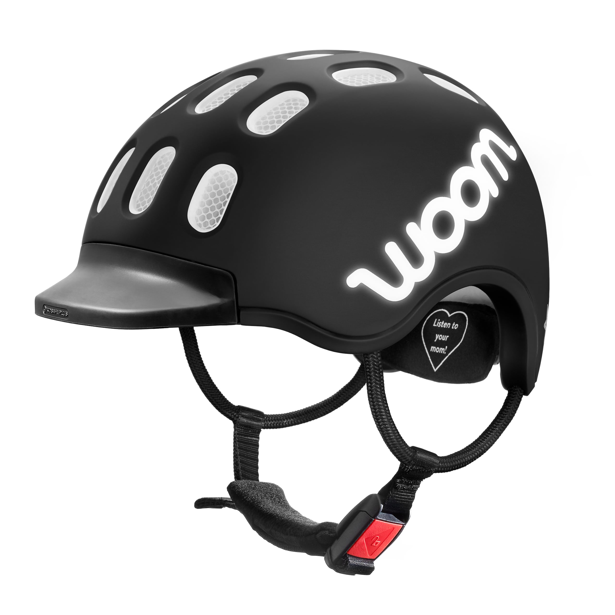 woom Kids Helm, Fahrradhelm für Kinder, mit Visier, für Jungen und Mädchen, Verstellbar, Aufprallschutz S Schwarz Angebot bei HelloDeals