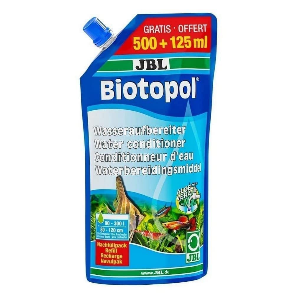 JBL Biotopol, Wasseraufbereiter für Süßwasser-Aquarien, Nachfüllpack, 500+125 ml Meeresfrüchte 625 ml (1er Pack) Angebot bei HelloDeals