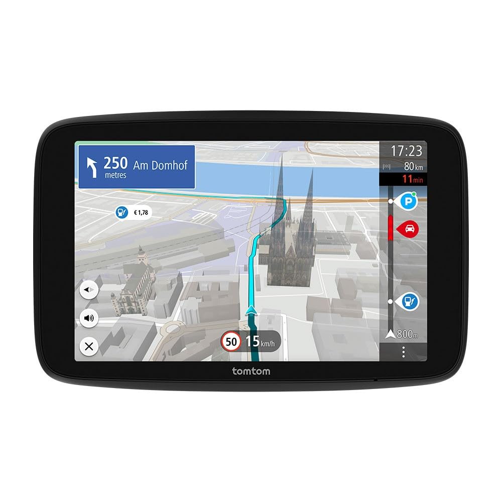 TomTom Pkw-Navi GO Navigator (extra großes 7-Zoll-Display, Stauvermeidung Dank TomTom Traffic, Karten von Europa, Wi-Fi-Updates, Premium Services, einzigartige Magnethalterung) 7 Zoll Angebot bei HelloDeals