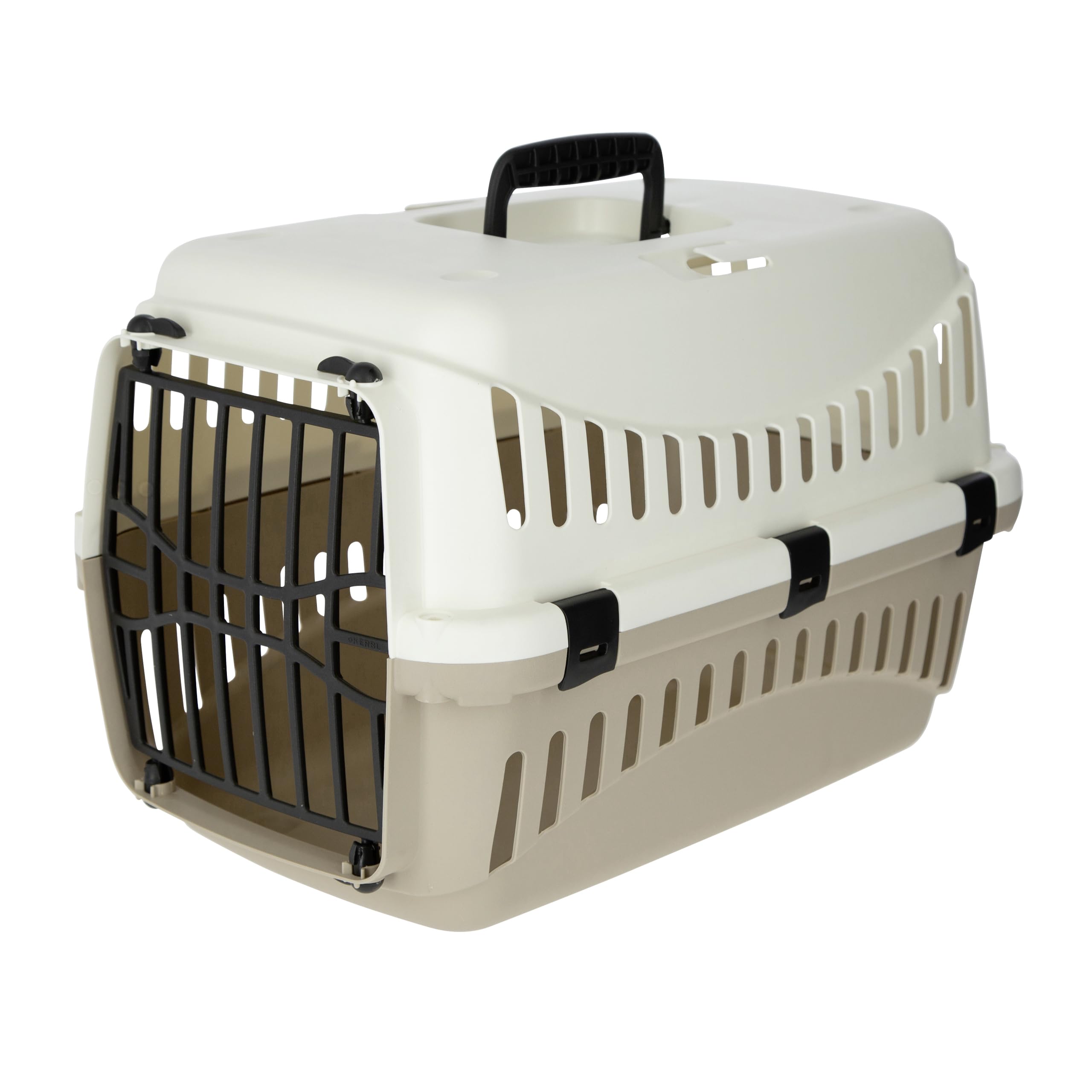 Kerbl Pet Transportbox Expedion, Hundebox, Katzenbox, creme/taupe, 45x30x30cm, Kunststoff, max. Tiergewicht 10kg creme|taupe Angebot bei HelloDeals