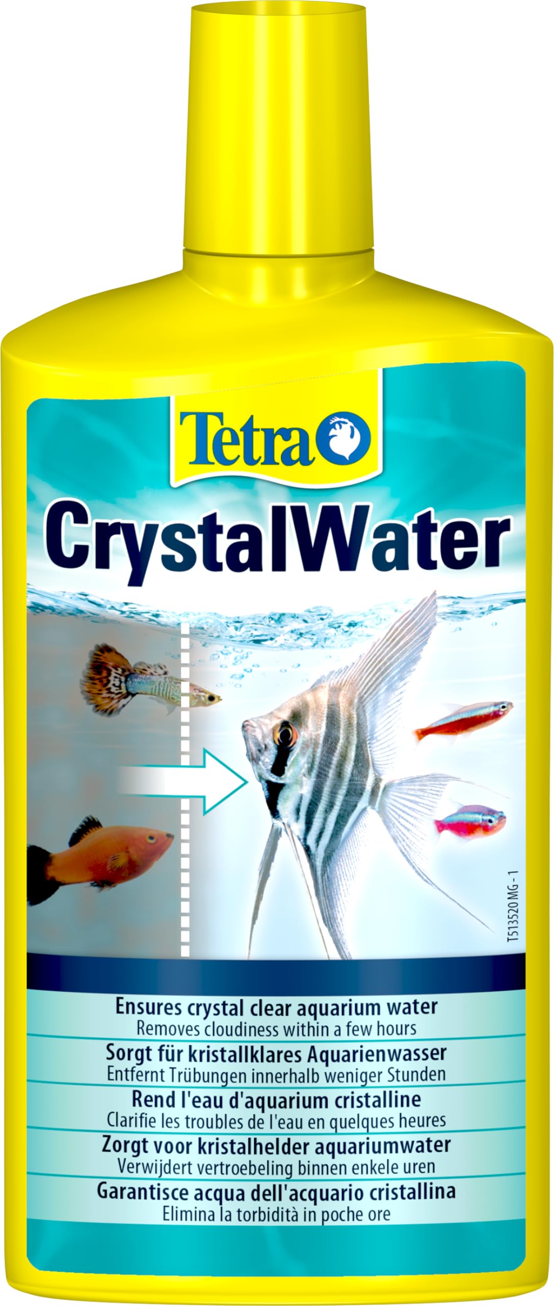 Tetra CrystalWater - Wasserklärer gegen Trübungen für kristallklares Wasser im Aquarium, bindet Schwebepartikel, 500 ml Flasche Angebot bei HelloDeals