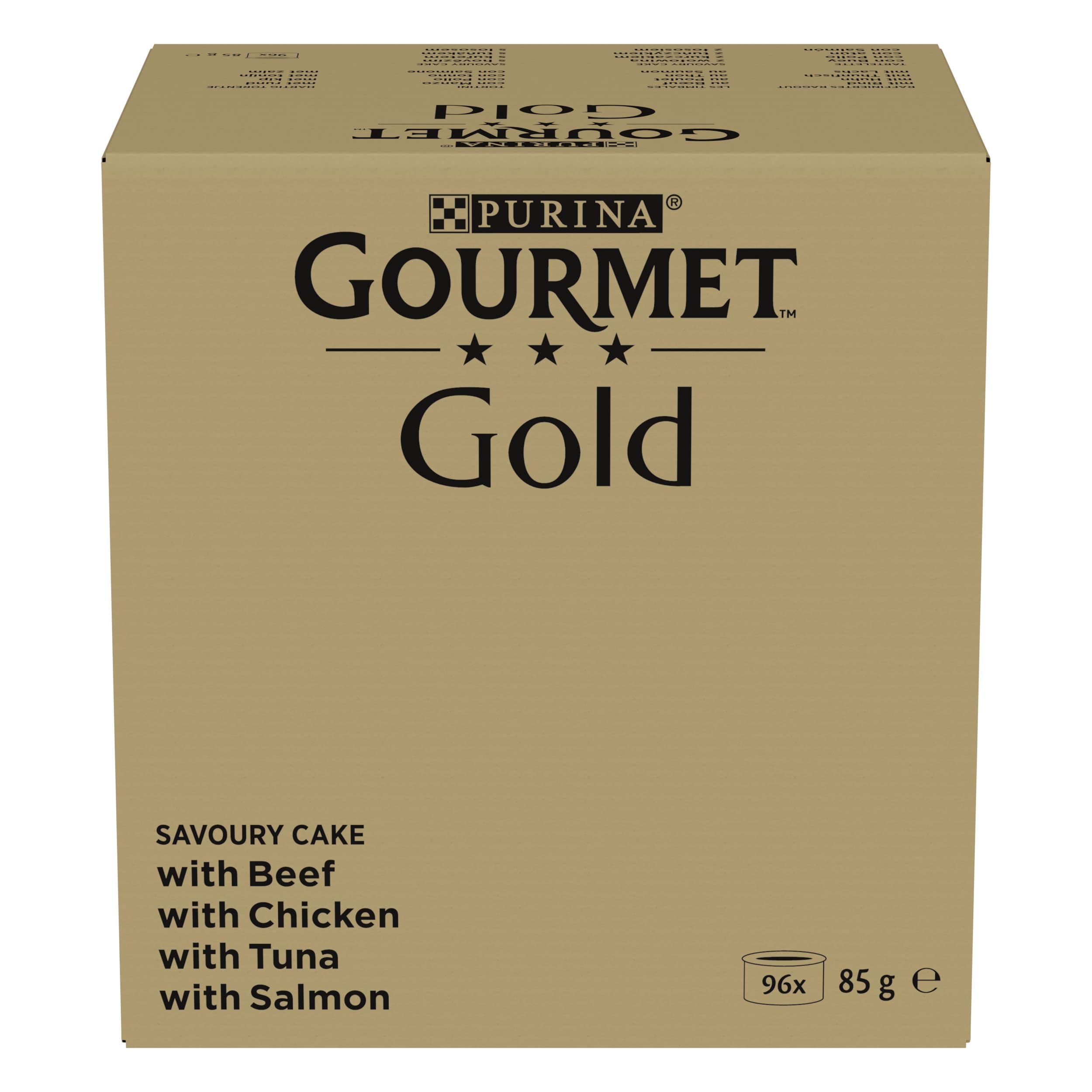 Gourmet Gold Raffiniertes Ragout Katzenfutter nass, Sorten-Mix, 96er Pack (96 x 85g) Angebot bei HelloDeals