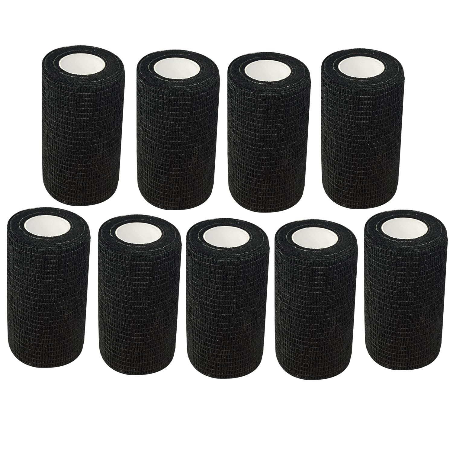 ANAMPION Selbstklebender Verband 9Rollen, 7.5cmx4.5m Non-Woven Selbsthaftende Bandage für Mensch und Tier, Flexibel Elastische Binde für Sport,Haustiere (Schwarz) 7.5CM 9 Rollen Schwarz Angebot bei HelloDeals
