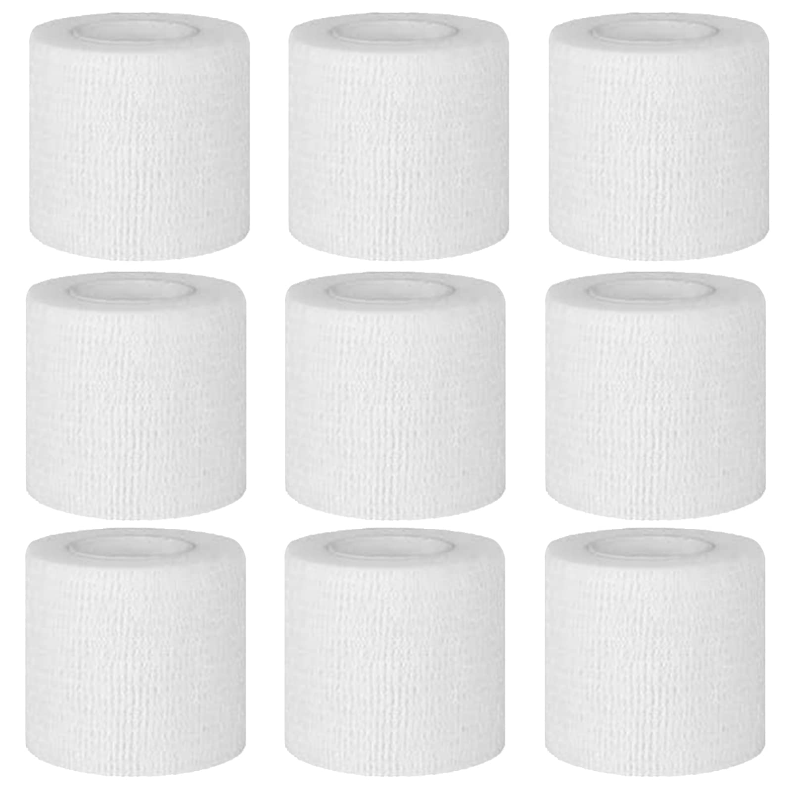 BILGETA Selbstklebender Verband, 9 Rollen x 5cm x 4,5m Pflaster Rolle Verbandsmaterial, Elastische Binde Bandage Fixierbinde Haftbandage Selbstklebend Angebot bei HelloDeals