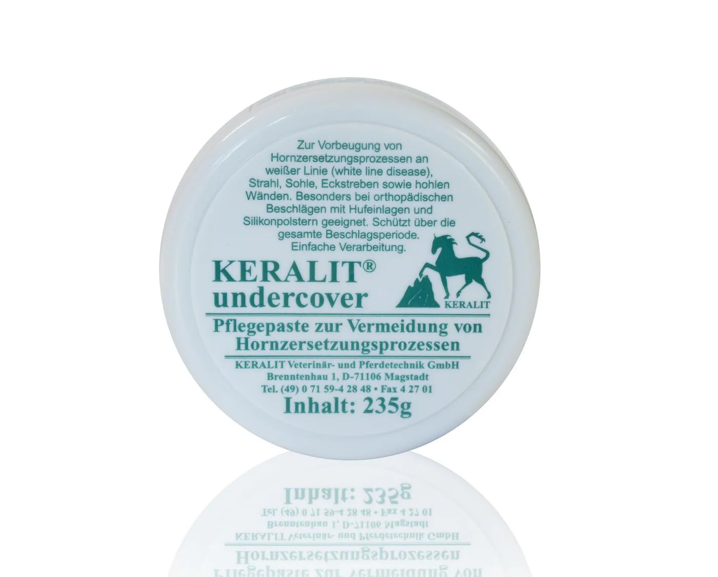 Keralit Undercover Hufpflegepaste – Langzeit Hufschutz bei Hornzersetzung & Strahlfäule | Für Beschlag mit Eisen, Platte & Silikon | Kurkuma & Rindenextrakte, 235 g Angebot bei HelloDeals