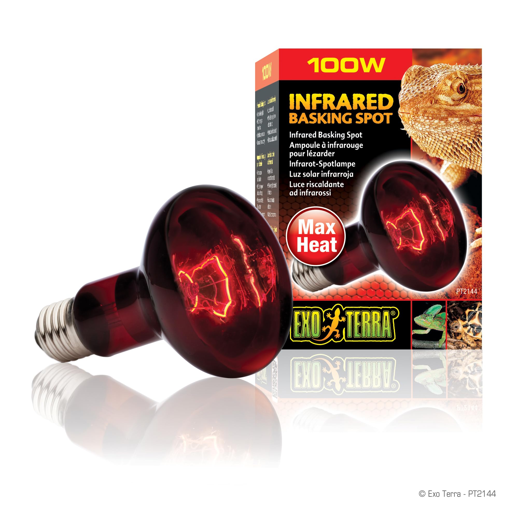 Exo Terra Infrared Basking Spot, Wärmespotlampe, R25, 100W, Fassung E27 1 Stück (1er Pack) R25 / 100 W Angebot bei HelloDeals