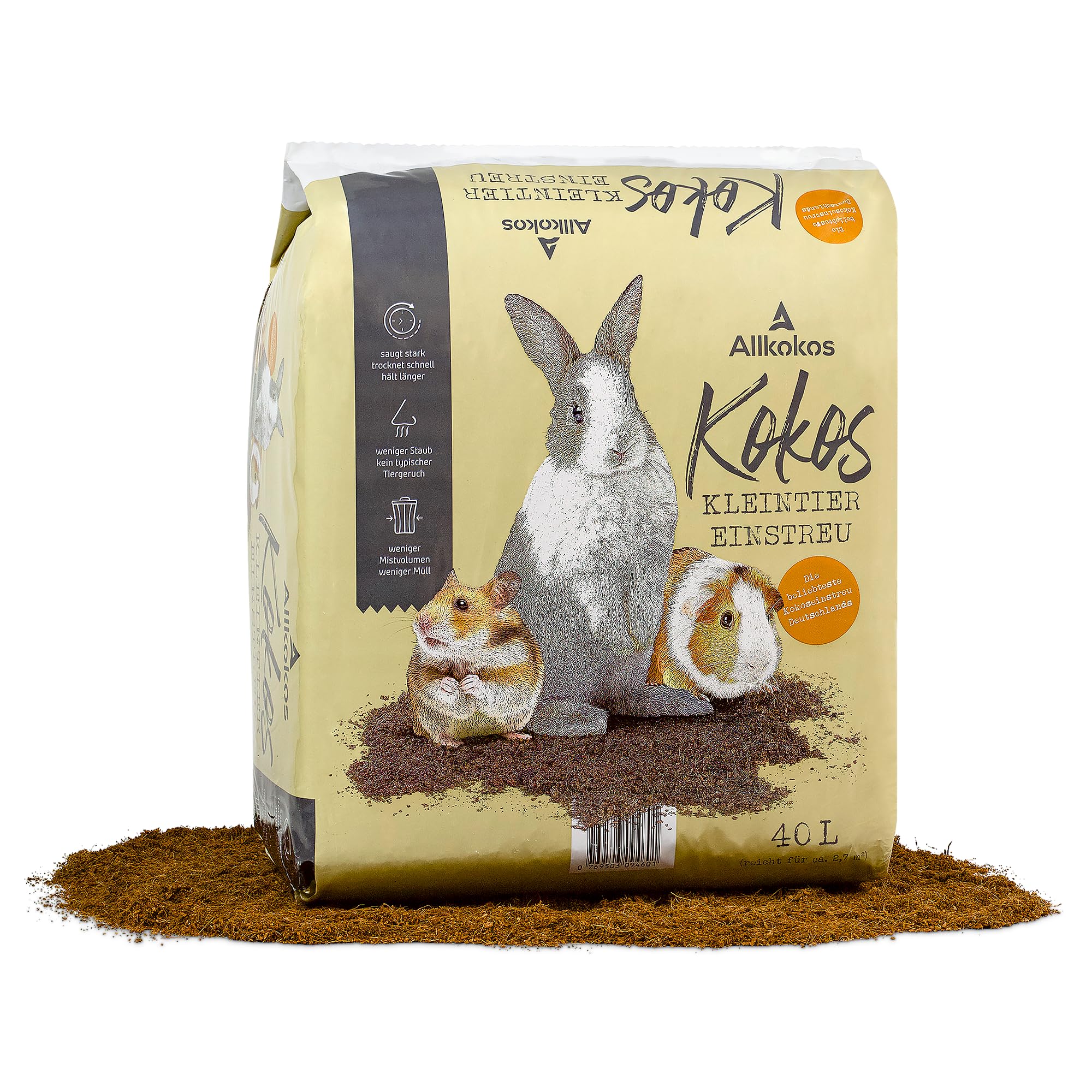 Allkokos Kokoskleintiereinstreu (2x40 Liter) 2 x 40 Liter Kokoseinstreu Angebot bei HelloDeals