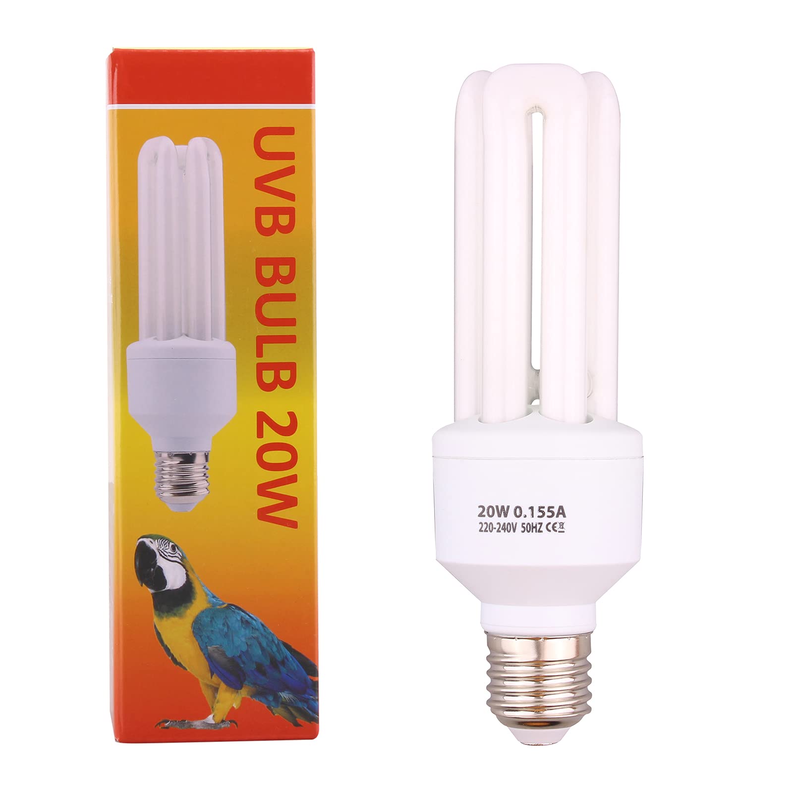 DERNORD UVB UVA Vogellampe Glühbirne – Kompakte lampe Vogel Wärmebirne E27 20W für Papageien Angebot bei HelloDeals