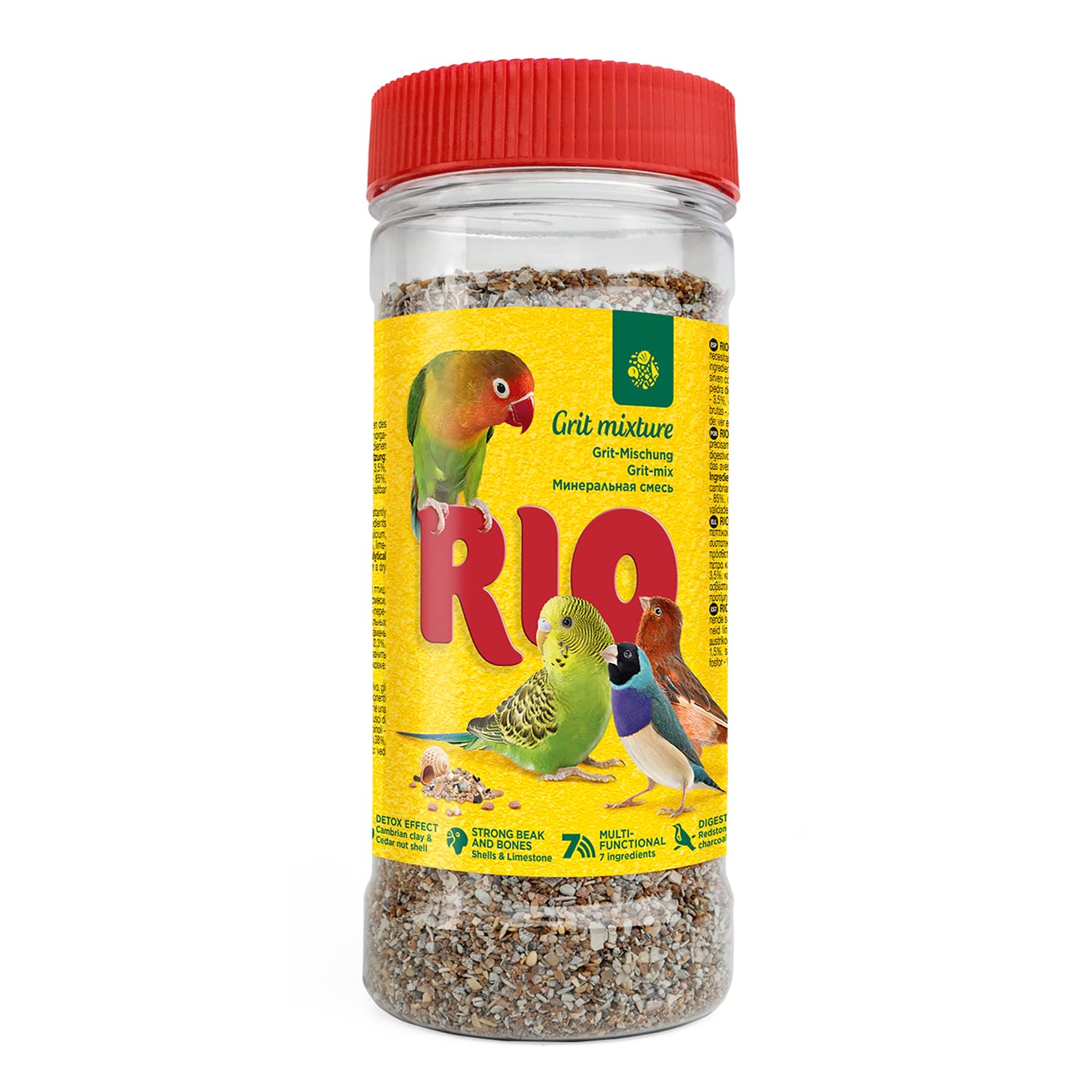RIO Grit-Mischung | 520 g | Mineralfuttermittel für Vögel | Zur Unterstützung der Verdauung | Enthält wichtige Mineralstoffe wie Kalzium, Phosphor und Natrium 520 g (1er Pack) Angebot bei HelloDeals