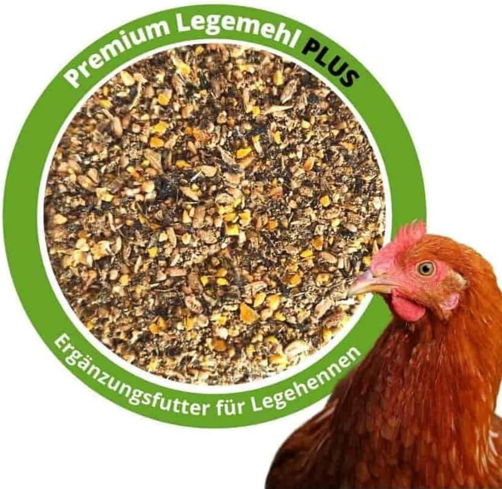 25 kg Premium Hühnerfutter und Kükenfutter, Legemehl Plus mit Oregano - Geflügelfutter für Hühner, Gänse, Enten Angebot bei HelloDeals