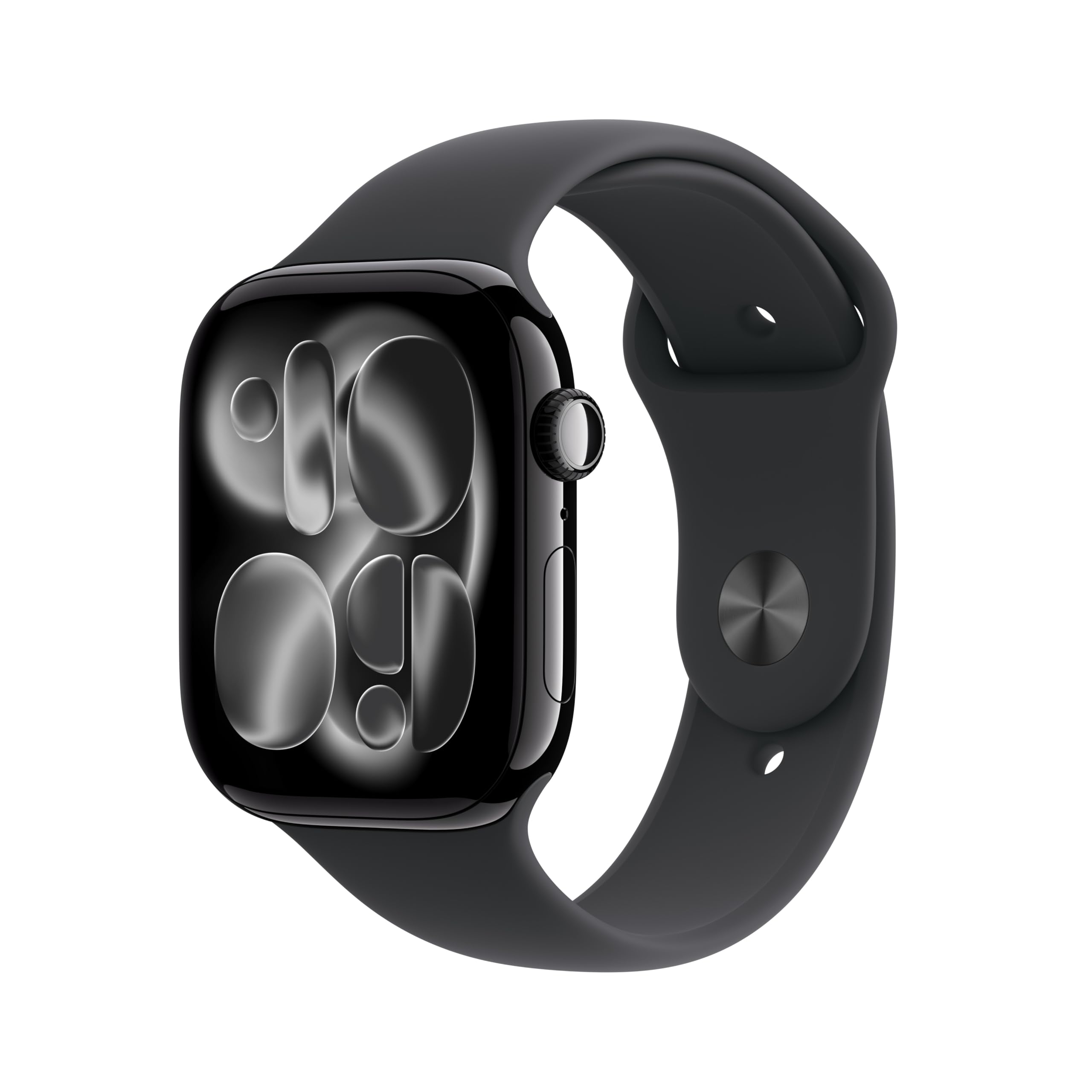 Apple Watch Series 11 GPS + Cellular 46 mm Smartwatch mit Aluminiumgehäuse in Diamantschwarz und Sportarmband in Schwarz (M/L), Schlafindex, Fitnesstracker, Gesundheitsüberwachung, Always-On Display Sportarmband 46 mm Gehäuse Diamantschwarz/Schwarz M/L - Angebot bei HelloDeals