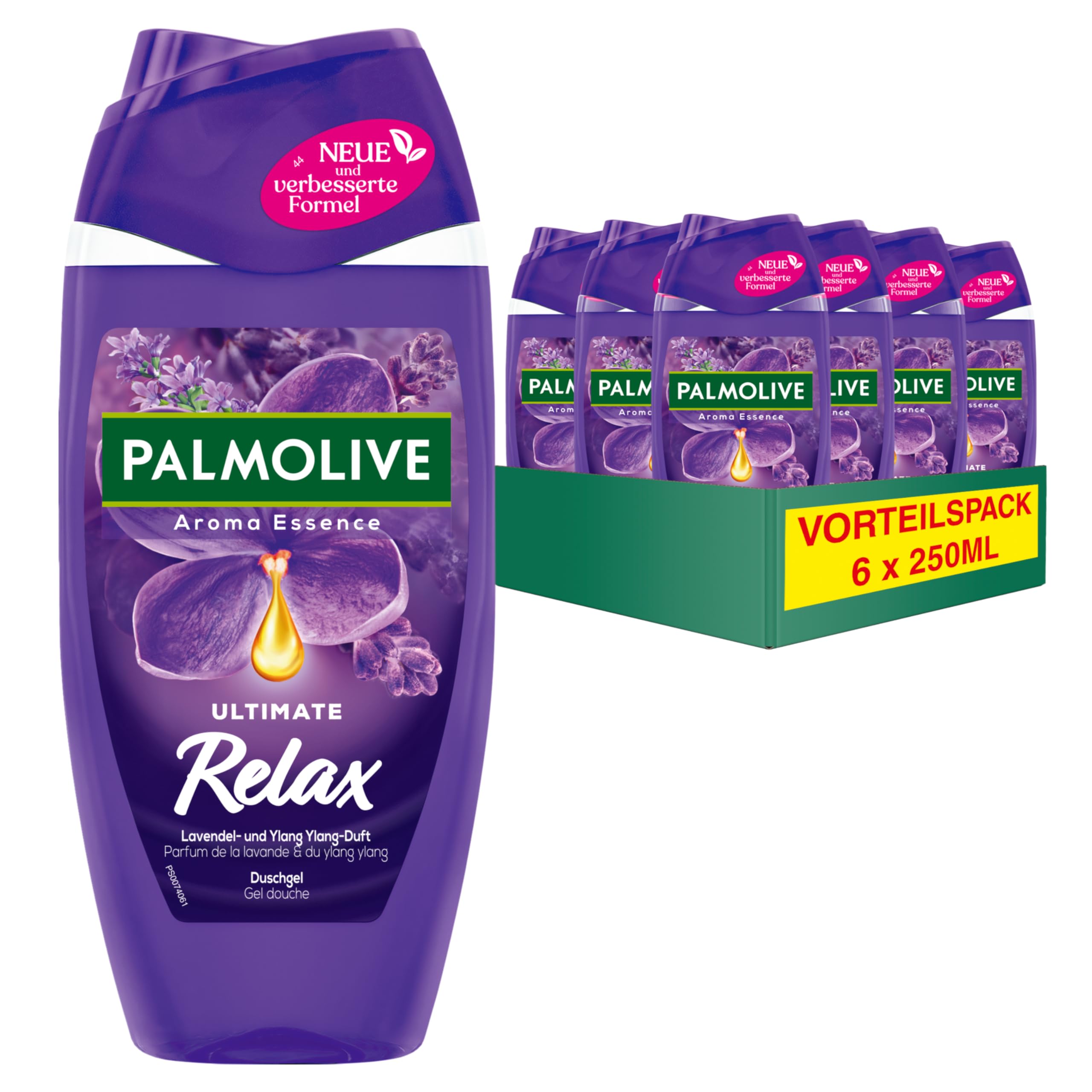Palmolive Duschgel Aroma Essence Ultimate Relax 6x250ml - mit Lavendelduft 6x250ml Duschgel Angebot bei HelloDeals