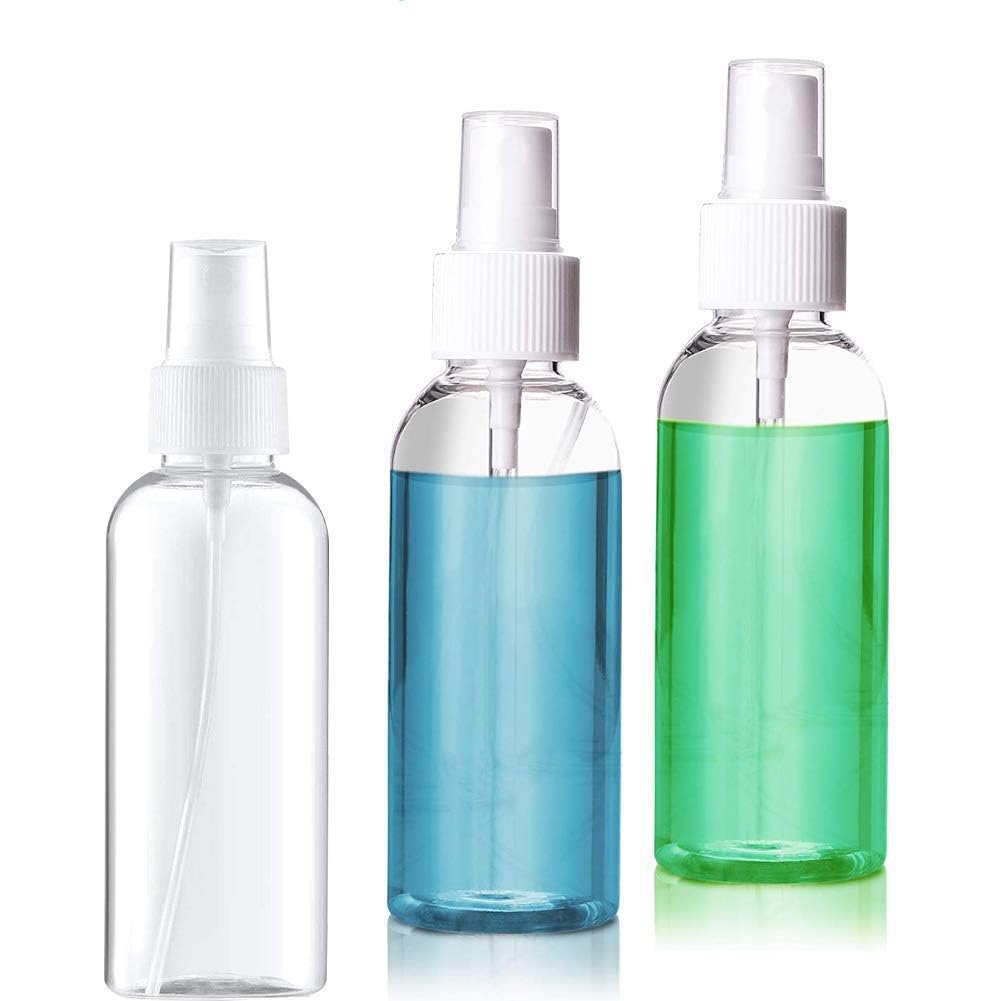 3 Stück 50ml Sprühflasche Transparente Leer Feinen Nebel Sprühflasche Reise Zerstäuber Klein Plastik Nebel parfümzerstäuber Sprayflasche für Wasser Alkohol 50 ml Angebot bei HelloDeals