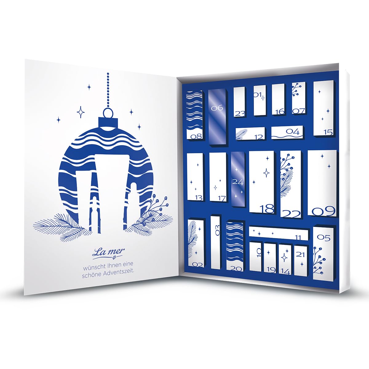 La mer Adventskalender 2025-24 kleine Pflegeprodukte mit Meeresschlick-Extrakt aus Cuxhaven Angebot bei HelloDeals