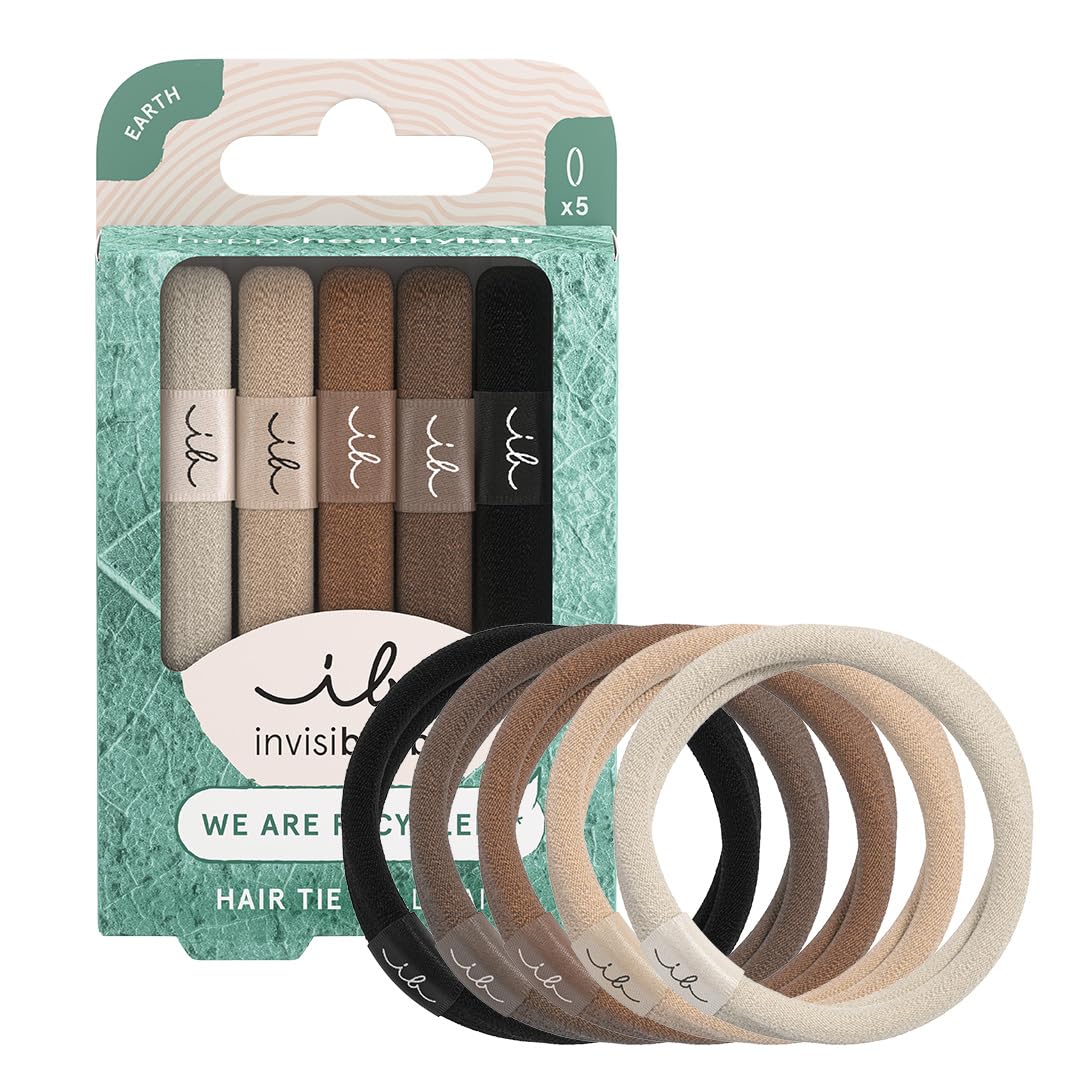 invisibobble 5 Haargummis Braun Damen & Mädchen Mocha Brown | Zopfgummi Haarschonend | Haarband Anti Frizz & Ohne Abdruck | Stylischer Haargummi für jeden Haartypen | 5 Stück Angebot bei HelloDeals