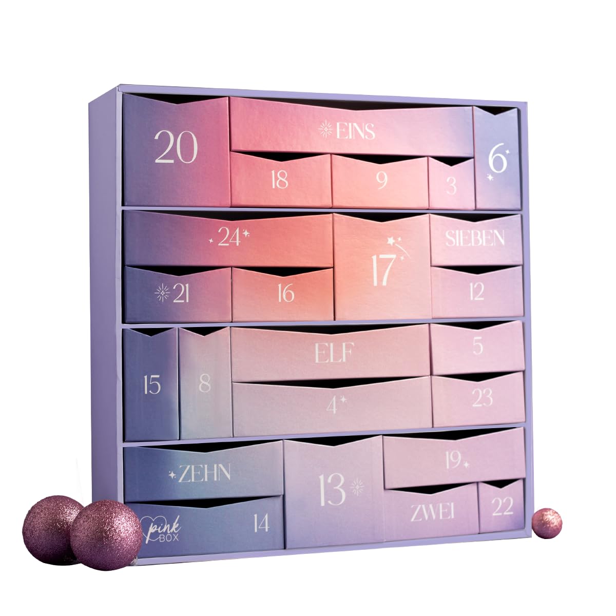 Pink Box Premium Adventskalender 2025 | 24 trendige & hochwertige Beautyprodukte im Wert von über 580 € | Der exklusive Beauty Adventskalender für junge Frauen mit Beauty-Leidenschaft Angebot bei HelloDeals