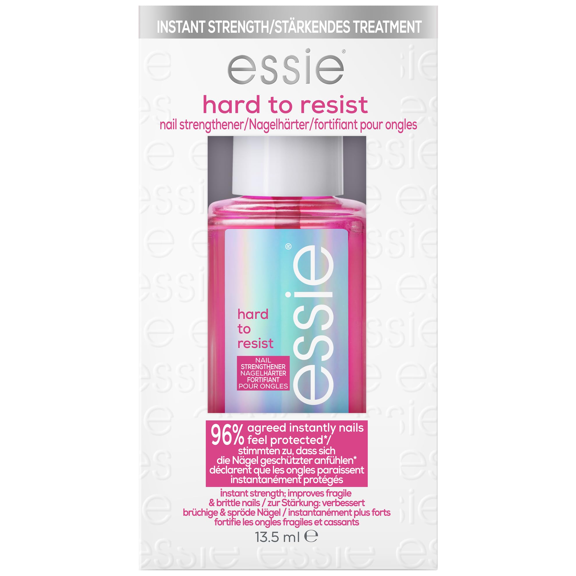 essie Nagelhärter für natürlich strahlende, glänzende und stärkere Nägel, Vegane Formel ohne Inhaltsstoffe tierischen Ursprungs, hard to resist, Pinker Tint, 1 x 13,5 ml Nr. 1 hard to resist pink Angebot bei HelloDeals