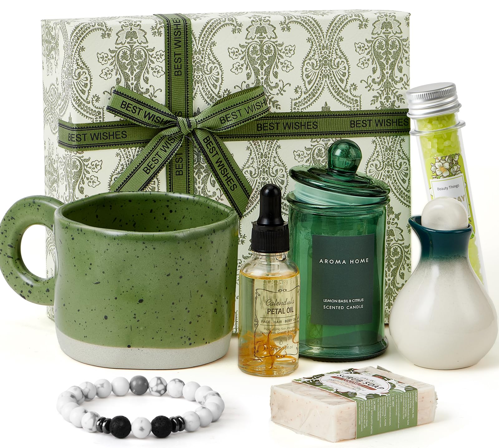 Tacobear Geschenke für Frauen Geburtstagsgeschenk Wellness Set Inklusive Keramik Tasse, Grün Entspannung Geschenkset Freundi Schwester Mama Geschenkideen Valentinstag Muttertag Weihnachts Angebot bei HelloDeals