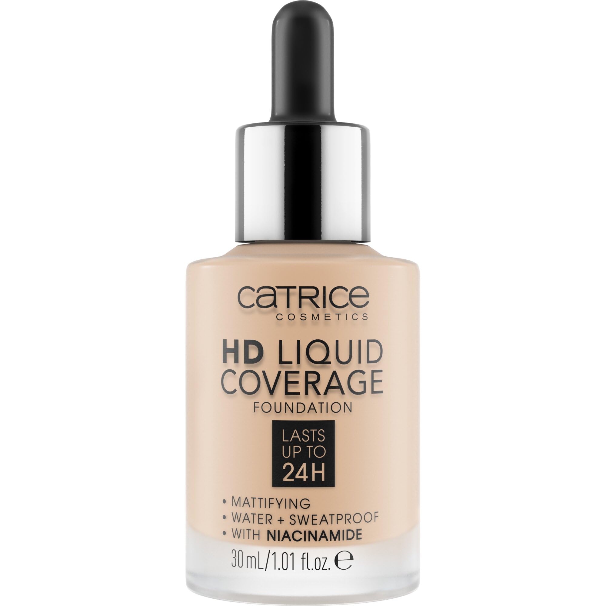 Catrice HD Liquid Coverage Foundation, Nr. 010, Nude, langanhaltend, mattierend, matt, für unreine Haut, vegan, ölfrei, wasserfest, ohne Parabene, 1er Pack (30ml) 010 Light Beige 30 ml (1er Pack) Angebot bei HelloDeals