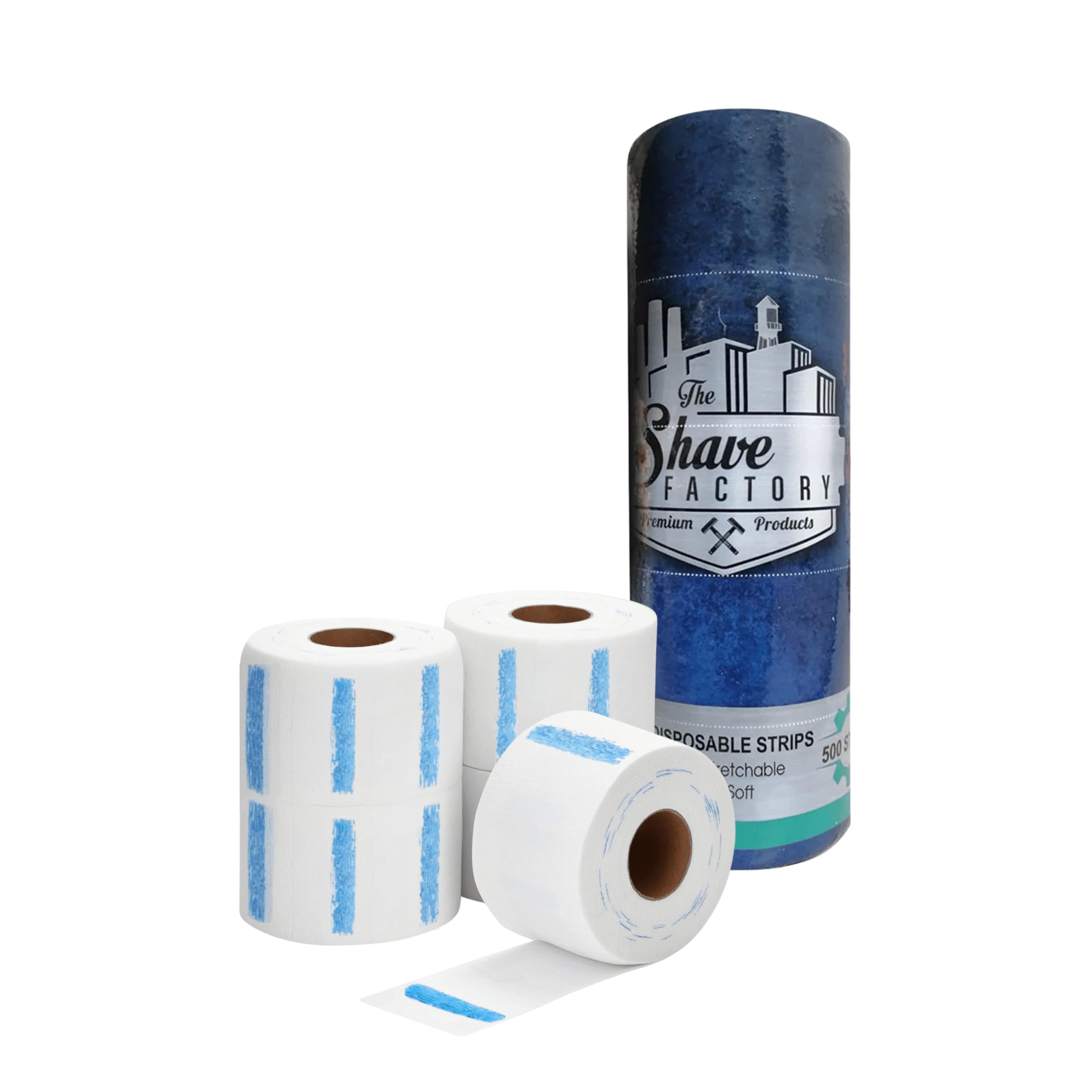 the shave factory Nackenstreifen für Friseure – 5 Rollen mit 100 Streifen – Wasserlinsen-Nackenschutz für eine angenehme Rasur oder einen bequemen Haarschnitt Weiß Angebot bei HelloDeals