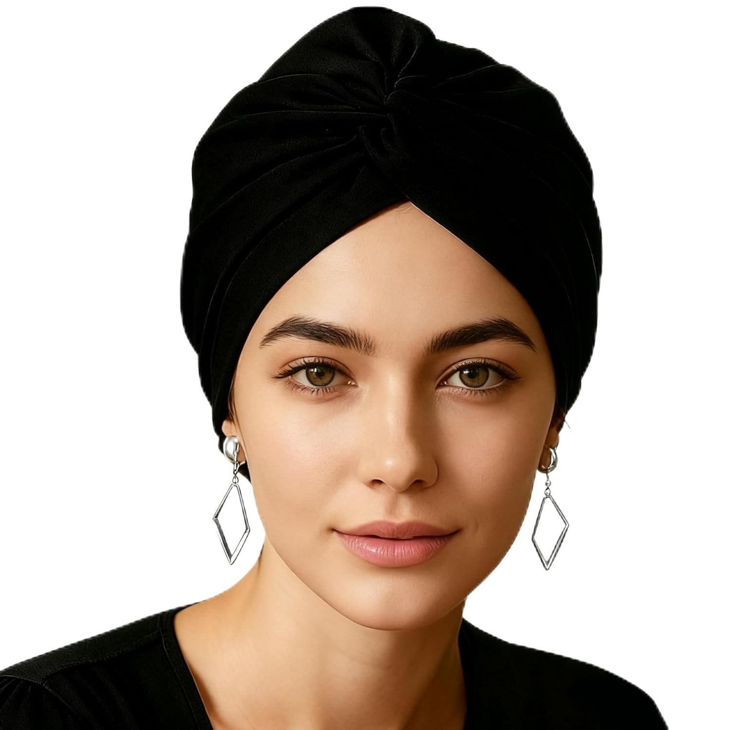 FOLAI 2PCS Seidenhaube Schlafmütze zum Schlafen für gesunde Haare über Nacht | Erhält Lockenform, verhindert Frizz & Haarbruch | Für Damen mit Allen Haartypen (Schwarz+Schwarz) Angebot bei HelloDeals