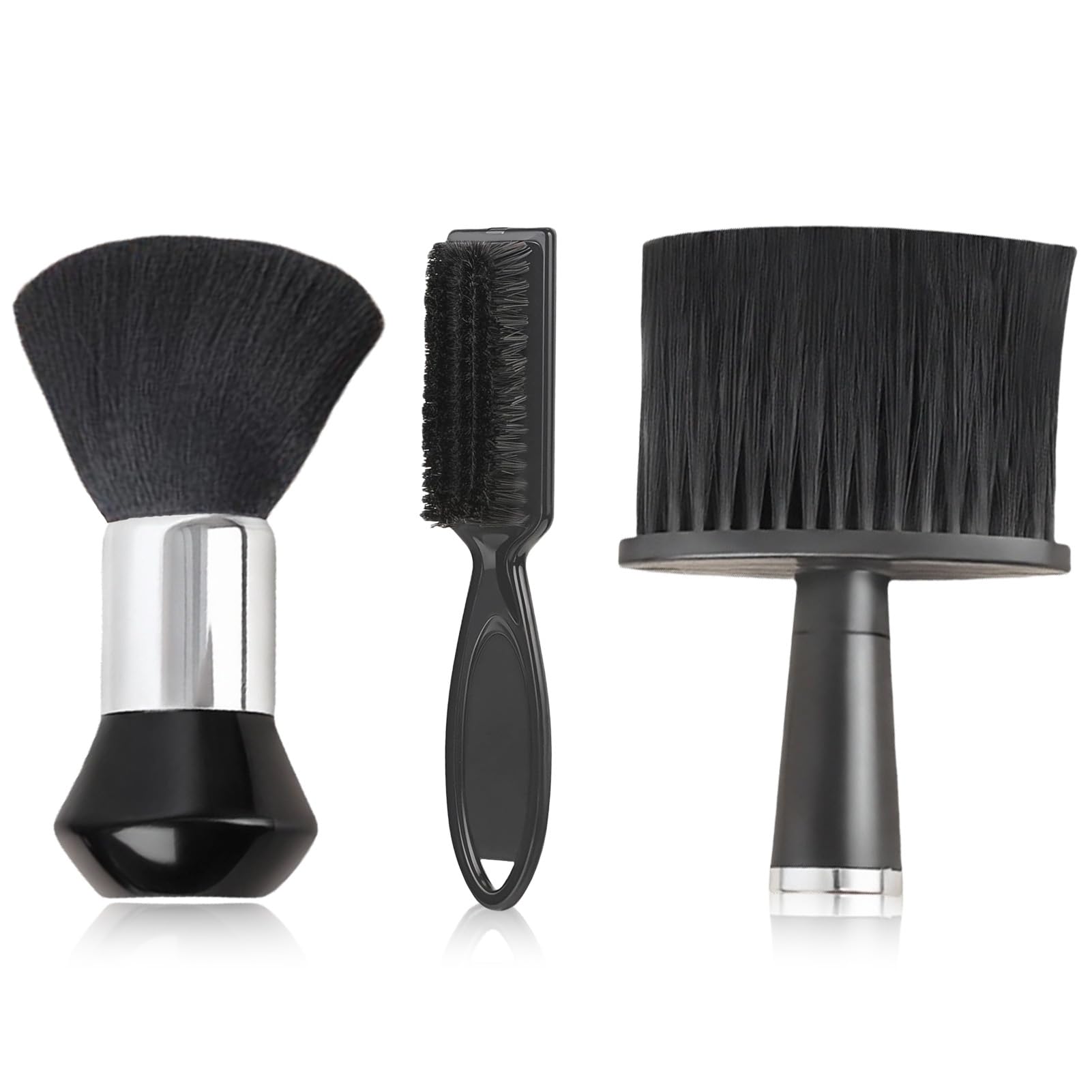 3 Stück Friseurbürste, Barber Set, Nackenpinsel Set, Friseur Bürste, Friseur Haarpinsel, Professionelle Friseur Zubehör für Friseursalon Haarreinigung, Staubentfernung Angebot bei HelloDeals