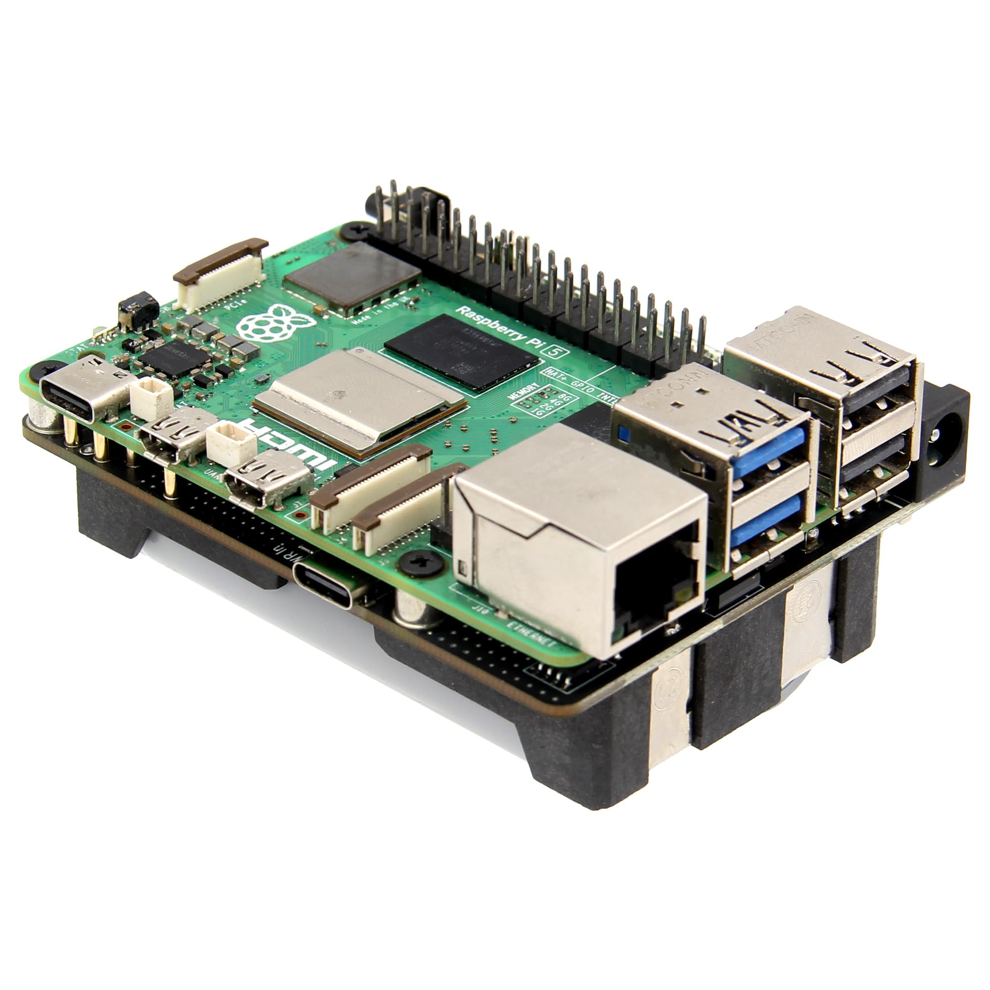 Geekworm X1205 5V UPS HAT Shield for Raspberry Pi 5|Max 5.1V 6A Output|Wide 9-18V Input|Auto Power On|Safe Shutdown|Power Loss Detection Function Angebot bei HelloDeals